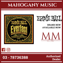 Ernie Ball P02558 Everlast Coated 80/20 Bronze Acoustic Guitar Strings, Light, 11-52 Gauge
