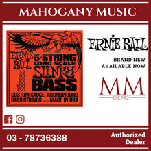 Ernie Ball P02838 Slinky Long Scale Nickel Wound 6-String Electric Bass Strings, 32-130 Gauge