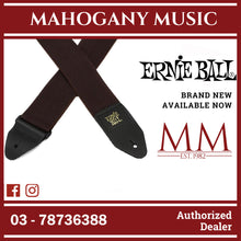 Ernie Ball P04052 Polypro Guitar Strap with Leather Ends, Brown
