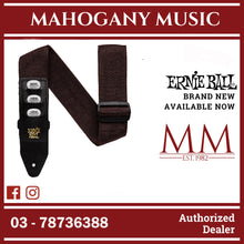 Ernie Ball P04250 Pickholder Polypro Guitar Strap, Brown