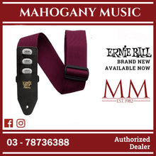 Ernie Ball P04688 Pickholder Polypro Guitar Strap, Burgundy