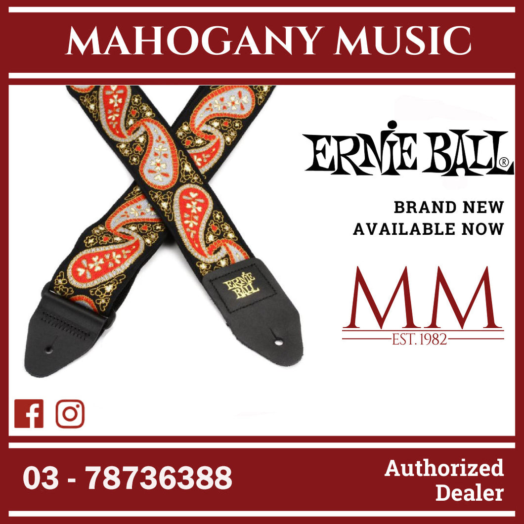 Ernie Ball P04696 Jacquard Guitar Strap, Midnight Paisley