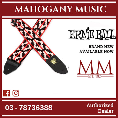 Ernie Ball P05322 Jacquard Guitar Strap, Ristra Red