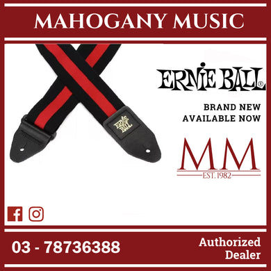 Ernie Ball P05329 Polypro Stretch Comfort Racer Guitar Strap, Red