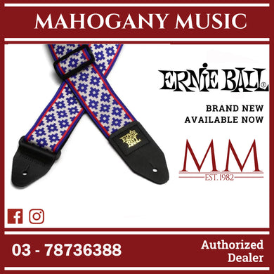 Ernie Ball P05336 Jacquard Guitar Strap, Blue Crux