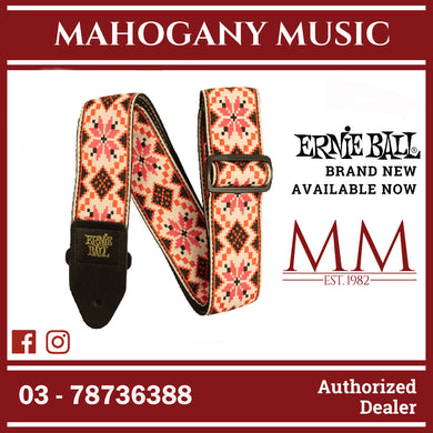Ernie Ball P05337 Jacquard Guitar Strap, Cinnamon Needlepoint