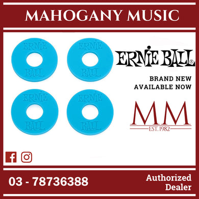 Ernie Ball P05619 Strap Blocks, Blue, 4-Pack