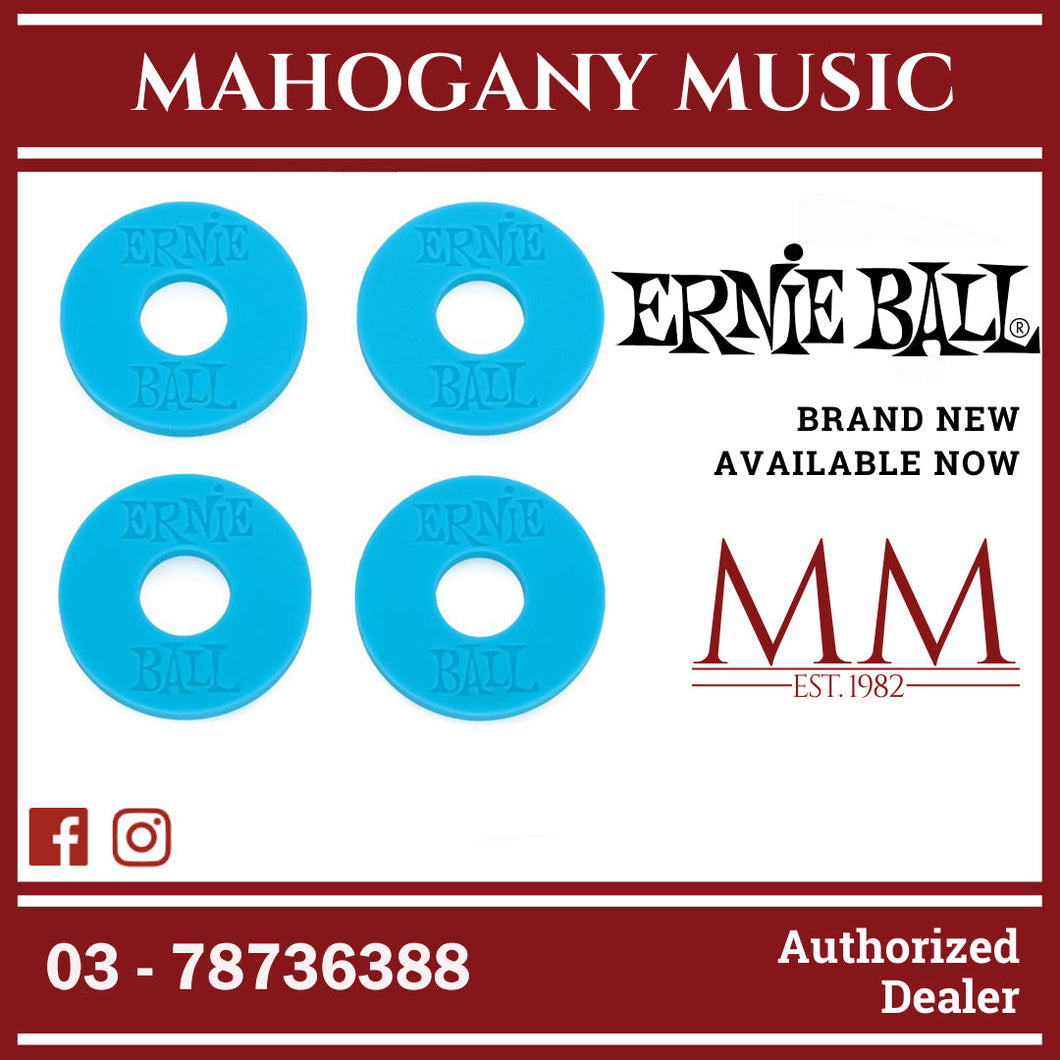 Ernie Ball P05619 Strap Blocks, Blue, 4-Pack