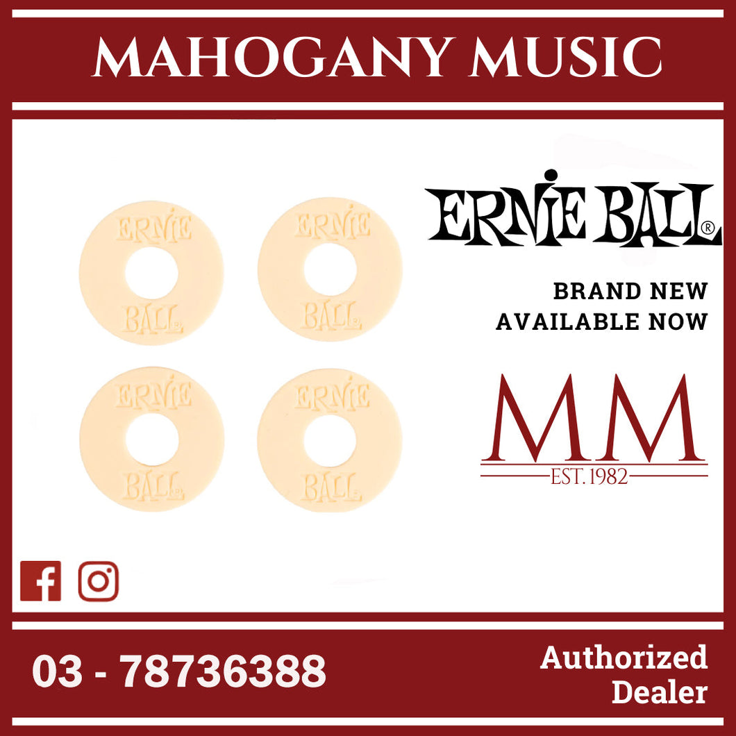Ernie Ball P05624 Strap Blocks, Cream, 4-Pack