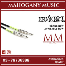 Ernie Ball P06046 Straight to Straight Instrument Cable, Black, 20ft