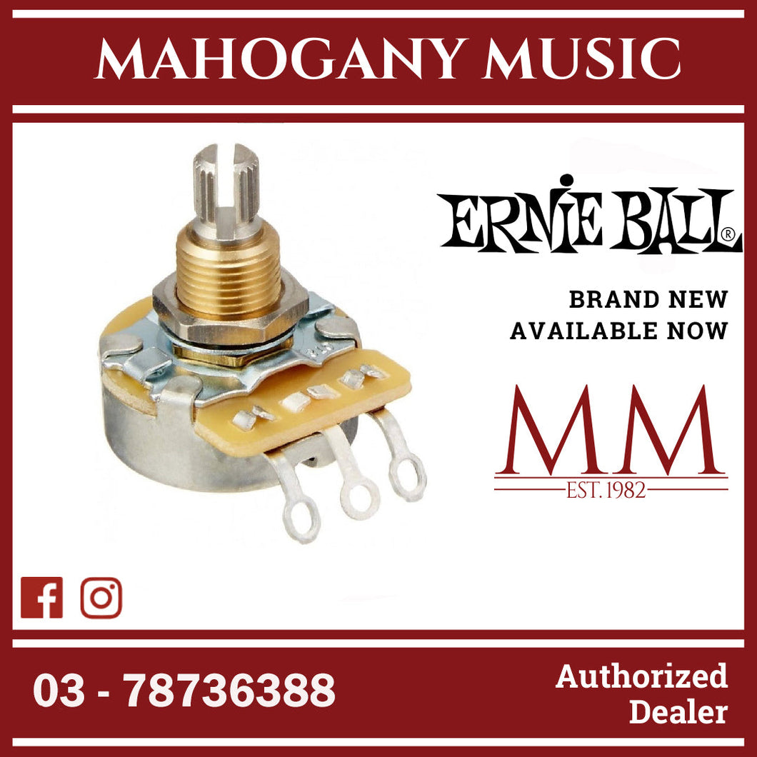 Ernie Ball P06381 500K Split Shaft Potentiometer For Instruments