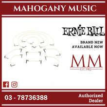 Ernie Ball P06387 Flat Ribbon Pedalboard Patch Cable, Right Angle to Right Angle, White, Multipack