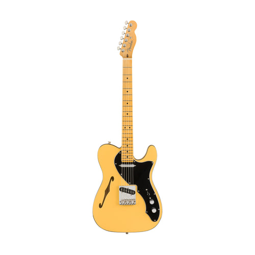 [PREORDER 2 WEEKS] Fender Britt Daniel Signature Telecaster Thinline Electric Guitar, Maple FB, Amarillo Gold