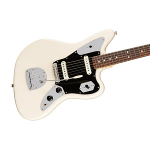 [PREORDER 2 WEEKS] Fender American Professional Jaguar Electric Guitar, RW FB, Olympic White