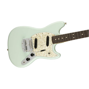 Fender American Performer Mustang Electric Guitar Rosewood FB, Satin Sonic Blue