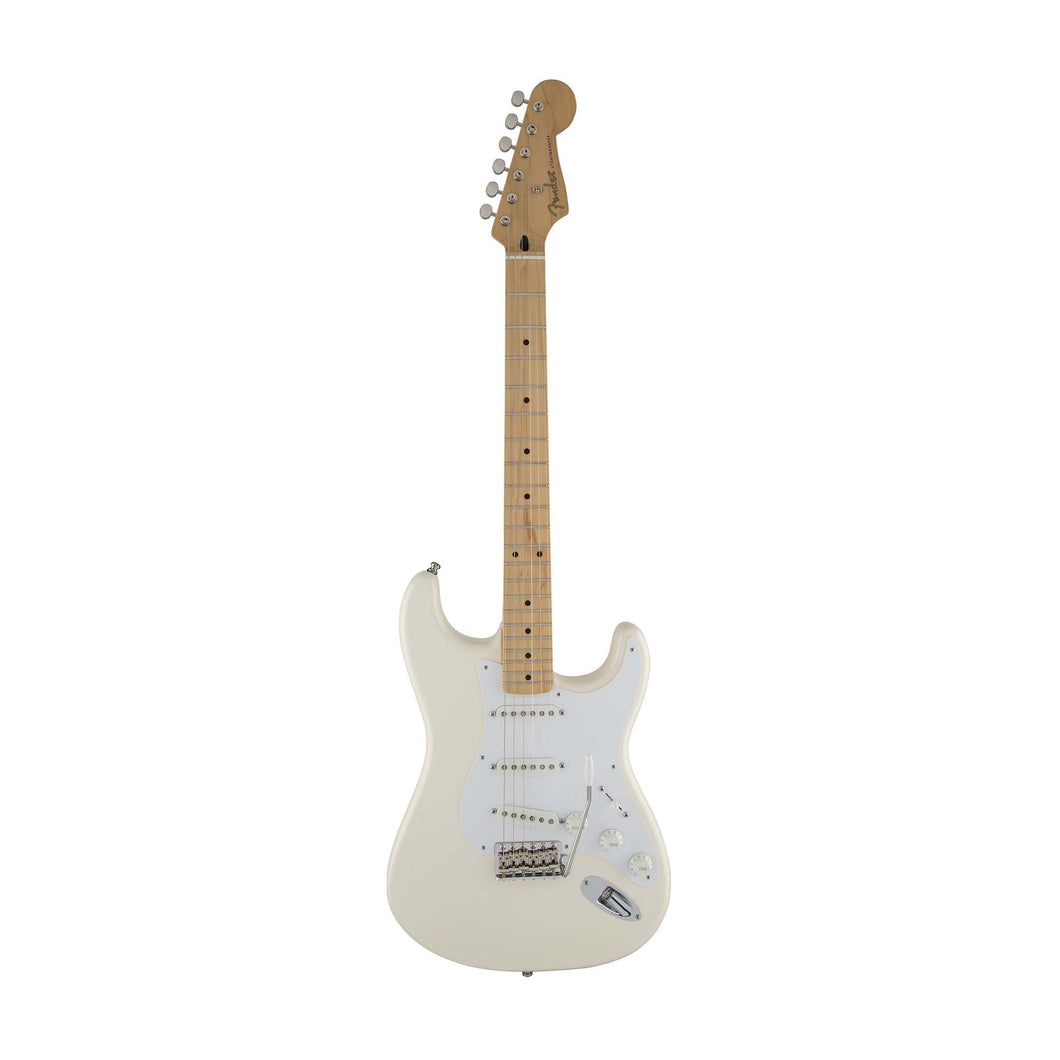 [PREORDER] Fender Artist Jimmie Vaughan Tex Mex Stratocaster Guitar, Maple Neck, Olympic White, w/Bag