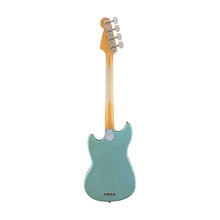 [PREORDER] Fender Justin Meldal-Johnson Road Worn Mustang Bass Guitar, Faded Daphne Blue