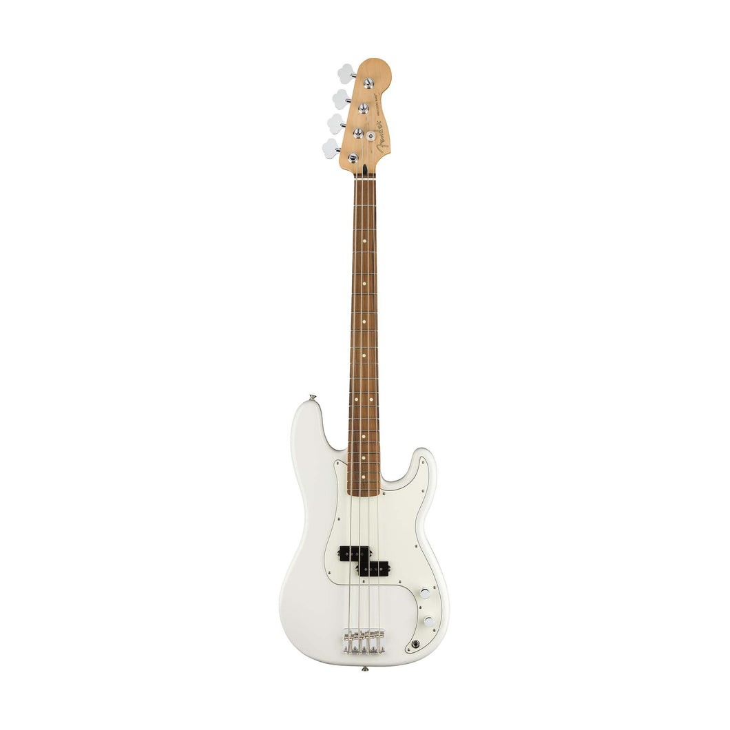 [PREORDER] Fender Player Precision Bass Guitar, Pau Ferro FB, Polar White