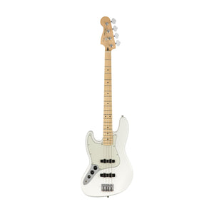 [PREORDER 2 WEEKS] Fender Player Jazz Bass Left-Handed Guitar, Maple FB, Polar White