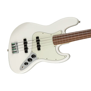[PREORDER] Fender Player Jazz Bass Fretless Bass Guitar. Pau Ferro FB, Polar White