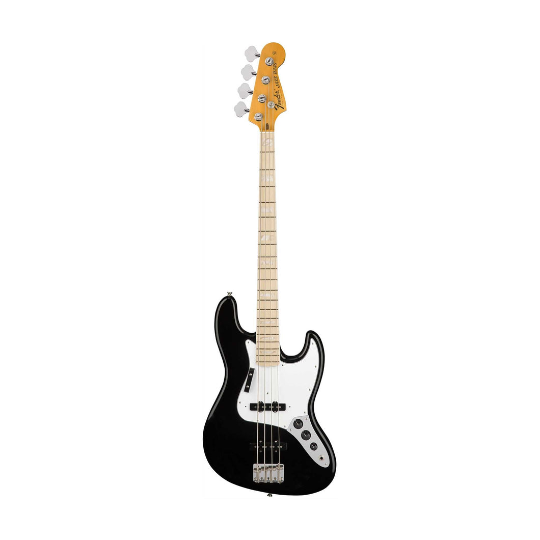 [PREORDER 2 WEEKS] Fender American Original 70s Jazz Bass Guitar, Maple FB, Black