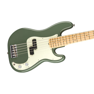 Fender American Professional 5-String Precision Bass Guitar, Maple FB, Antique Olive