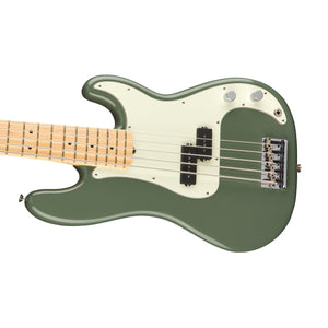 Fender American Professional 5-String Precision Bass Guitar, Maple FB, Antique Olive