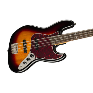 [PREORDER] Squier Classic Vibe 60s Jazz Bass Guitar, Laurel FB, 3-Tone Sunburst