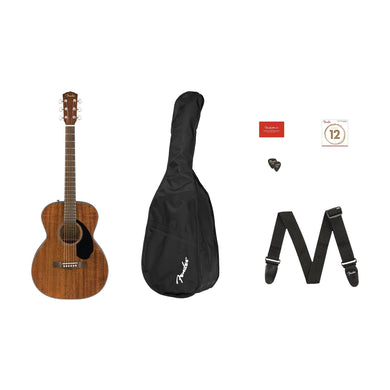 [PREORDER] Fender CC-60S Concert Acoustic Guitar Pack V2, Walnut FB, All-Mahogany