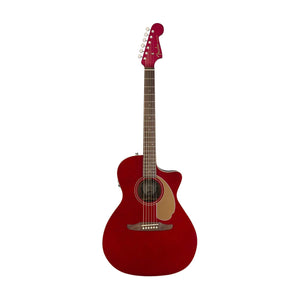 [PREORDER] Fender Newporter Player Medium-Sized Acoustic Guitar, Candy Apple Red