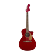 [PREORDER] Fender Newporter Player Medium-Sized Acoustic Guitar, Candy Apple Red
