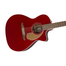 [PREORDER] Fender Newporter Player Medium-Sized Acoustic Guitar, Candy Apple Red