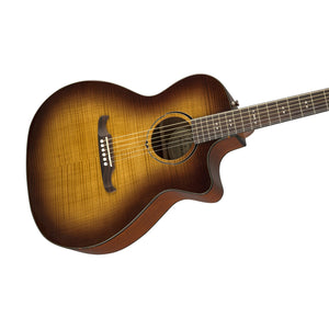 [PREORDER] Fender FA-345CE Auditorium Acoustic Guitar w/Cutaway & Electronics, Laurel FB, Tea Burst