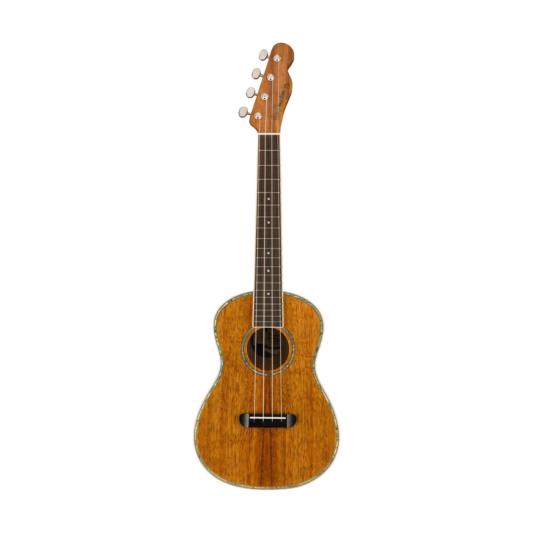 [PREORDER] Fender Montecito Tenor Ukulele w/Bag, Walnut FB, Natural