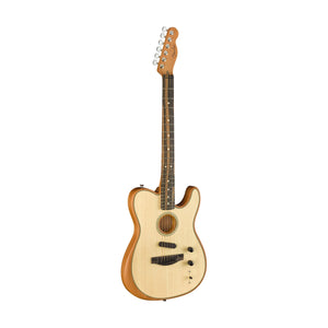 [PREORDER 2 WEEKS] Fender American Acoustasonic Telecaster Guitar w/Bag, Ebony, FB, Natural