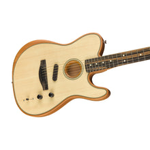 [PREORDER 2 WEEKS] Fender American Acoustasonic Telecaster Guitar w/Bag, Ebony, FB, Natural