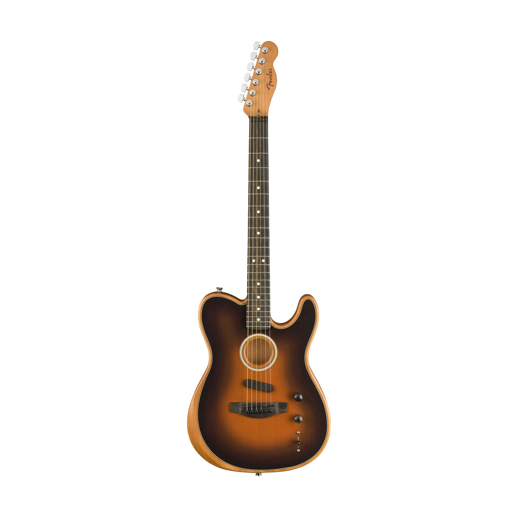 [PREORDER] Fender American Acoustasonic Telecaster Guitar w/Bag, Ebony FB, Sunburst