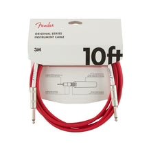 Fender Original Series Instrument Cable, 10ft, Fiesta Red