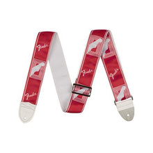 Fender 2inch Monogrammed Guitar Strap, Candy Apple Red