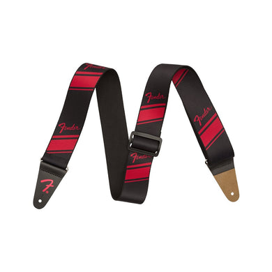 Fender Nylon Competition Stripe 2inch Guitar Strap, Ruby