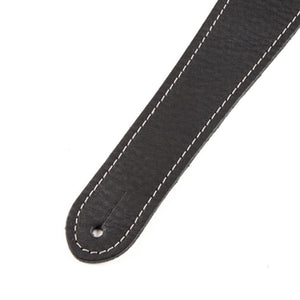 Fender Monogrammed Leather Guitar Strap, Black