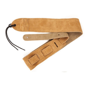 Fender 2.5inch Suede Leather Guitar Strap, Tan