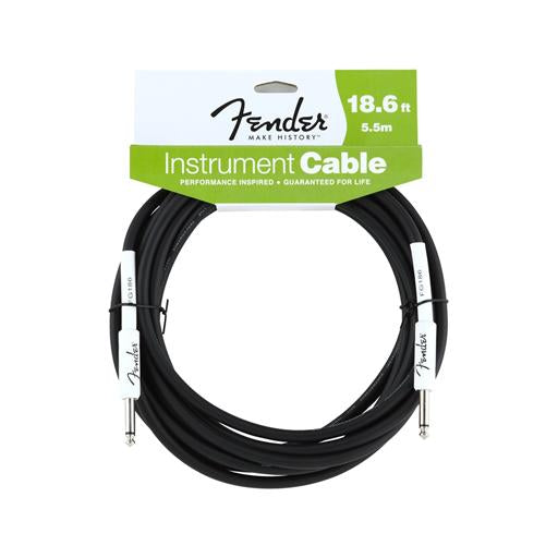 Fender Performance Series 18.6ft Instrument Cable, Black