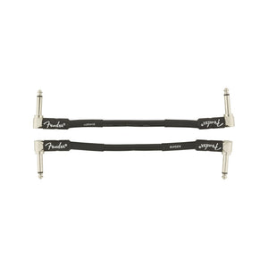 Fender Professional Series Patch Cable, 6inch, Black, 2-Pack