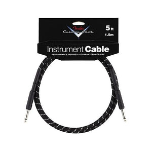 Fender Custom Shop Instrument Cable 5ft, Black Tweed