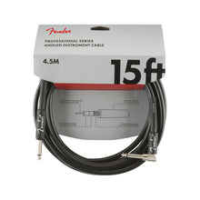 Fender Professional Series Angled Instrument Cable, 15ft, Black