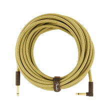 Fender Deluxe Series Angled Instrument Cable, 25ft, Tweed