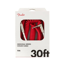 Fender Original Series Coil Cable, 30ft, Fiesta Red