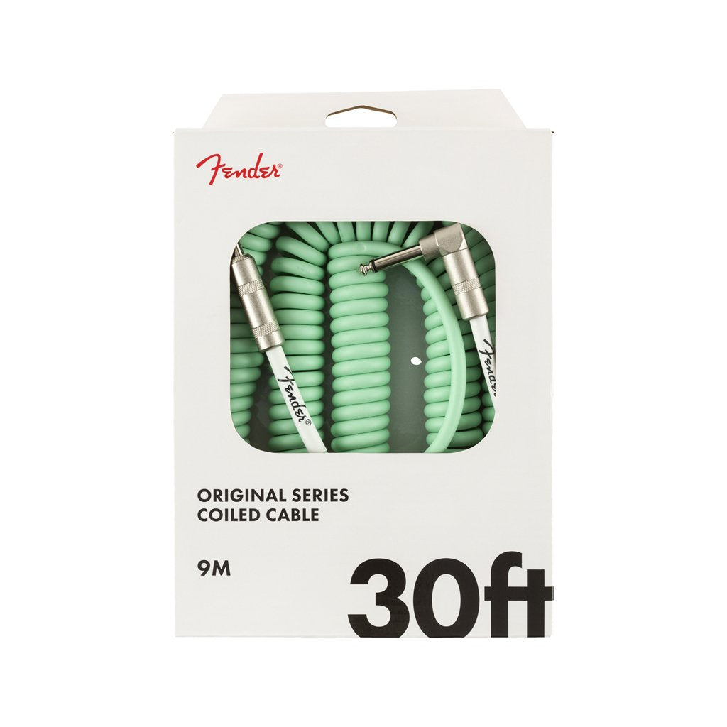 Fender Original Series Coil Cable, 30ft, Seafoam Green