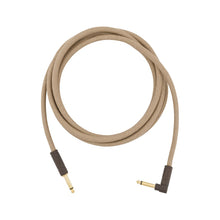 Fender Festival Hemp Angled Instrument Cable, 10ft, Pure Hemp, Natural